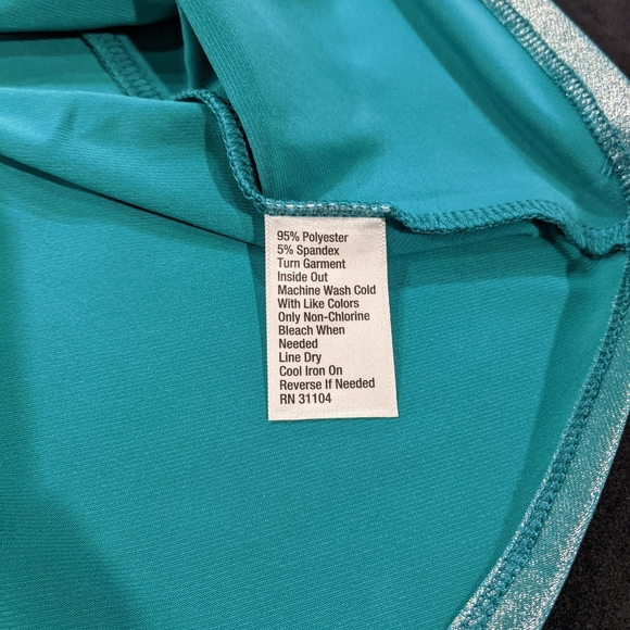 The Limited Wrap Blouse Turquoise Sparkle - Picture 5 of 5